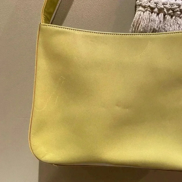 Y2K 90s GREEN KENNETH COLE SHOULDER BAG - Picture 4 of 6